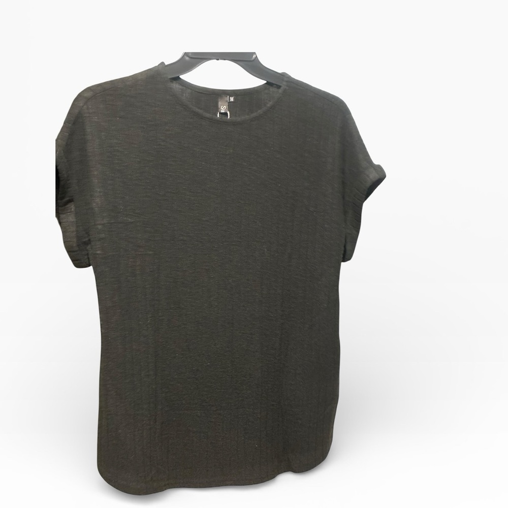 Essential Charcoal Gray Women’s Top, Size Medium